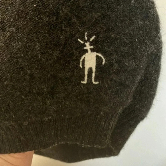 Smartwool quarter zip grey merino wool  sweater - Picture 4 of 5